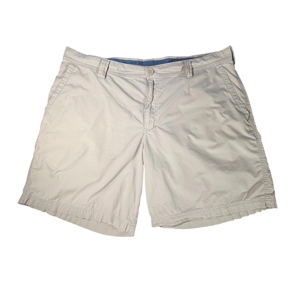 Columbia Mens Khaki Cotton Flat Front Hiking‎ Shorts Size 38W